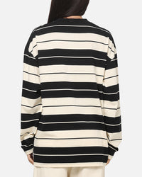 Carre Collective Stripe Long Sleeve T-Shirt Black/Off White