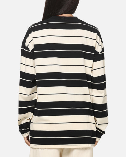 Carre Collective Stripe Long Sleeve T-Shirt Black/Off White