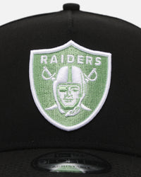 New Era Las Vegas Raiders 'Satin Flower' 9FORTY A-Frame Snapback Black/Pink