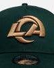 New Era Los Angeles Rams 'New Era x NFL' 9FORTY A-Frame Snapback Dark Green