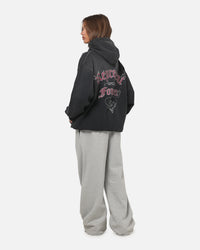 Represent Duality Hoodie Washed Black