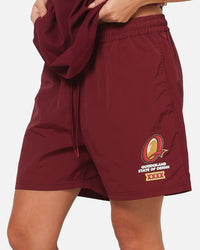 Mitchell & Ness Queensland Maroons Nylon Sport Shorts Maroon