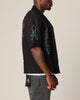 Saint Morta Lovely Bones Short Sleeve Linen Shirt Black