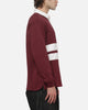 Mitchell & Ness New York Yankees Roses Rugby Long Sleeve Polo Shirt Sour Cherry