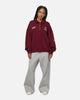 Mitchell & Ness Queensland Maroon Oversized Quarter Zip Crewneck Maroon