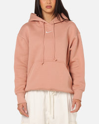 Nike Women's Sportswear Phoenix Fleece Oversized Pullover Hoodie Rose Gold