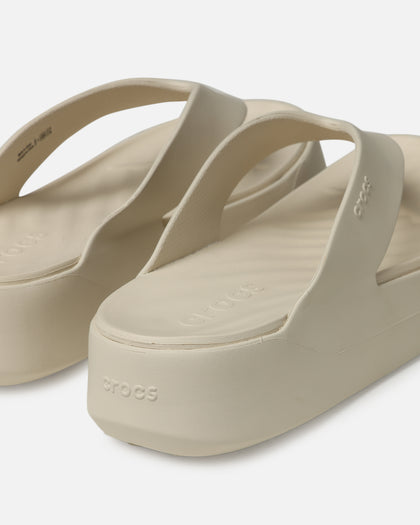 Crocs Women's Getaway Platform Flip Stucco