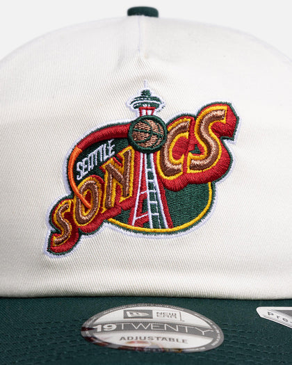 New Era Seattle SuperSonics 'Chrome White' 19TWENTY Snapback White/Green