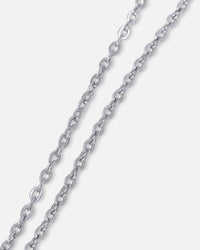 Saint Morta Dice Pendant Chain White Gold