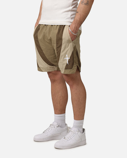 Saint Morta Holy Grail Nylon Shorts Brown