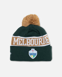 New Era Melbourne NFL Event Knitted Beanie Dark Green