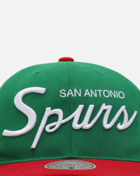 Mitchell & Ness San Antonio Spurs 'Viva Mexico Script' Deadstock Snapback Green/Red