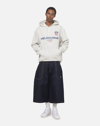 Majestic Athletic Melbourne NFL Crest Hoodie Silver Marle