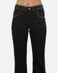 Ed Hardy Women's Studded Jeans Black