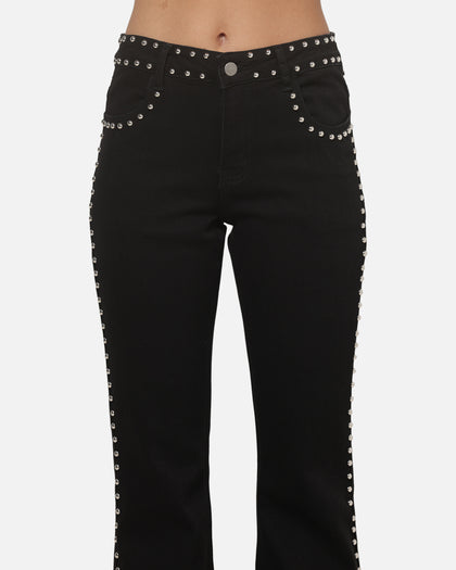 Ed Hardy Women's Studded Jeans Black
