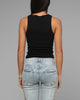 Loiter Women's Hybrid Scoop Neck Tank Black/Black