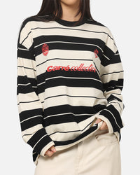 Carre Collective Stripe Long Sleeve T-Shirt Black/Off White