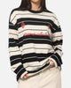 Carre Collective Stripe Long Sleeve T-Shirt Black/Off White