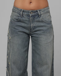 Loiter Women's In Distress Jeans Denim