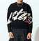 Loiter Spider Knit Sweater Black/White