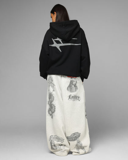 Loiter Hybrid Premium Hoodie Black