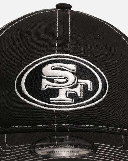 New Era San Francisco 49ers 'Contrast Chrome' 9TWENTY Casual Trucker Strapback Black
