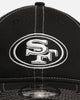 New Era San Francisco 49ers 'Contrast Chrome' 9TWENTY Casual Trucker Strapback Black