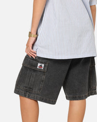 X-Large Baggy Cargo Denim 91 Shorts Washed Black
