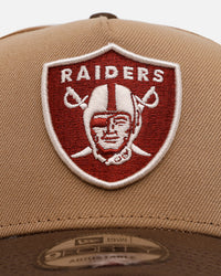 New Era Las Vegas Raiders 'Thanksgiving Football' 9FORTY A-Frame Snapback Khaki
