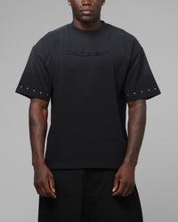 Loiter Rodeo Applique T-Shirt Black