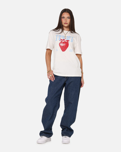 Tommy Jeans Women's TJW Strawberry T-Shirt Ecru
