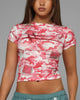 Loiter Women's Hybrid Baby T-Shirt Pink Camo