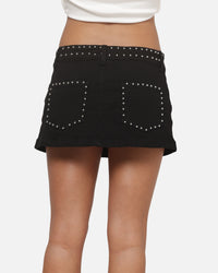 Ed Hardy Women's Studded Mini Skirt Black