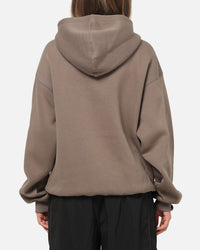 Jordan Brooklyn Fleece Oversized Hoodie Olive Grey