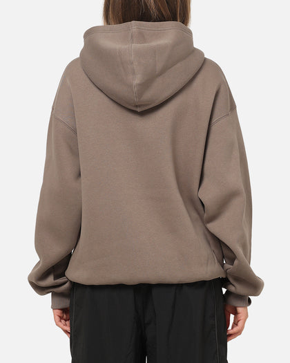 Jordan Brooklyn Fleece Oversized Hoodie Olive Grey
