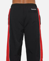 Mitchell & Ness Chicago Bulls Nylon Tracksuit Pants Black/Red