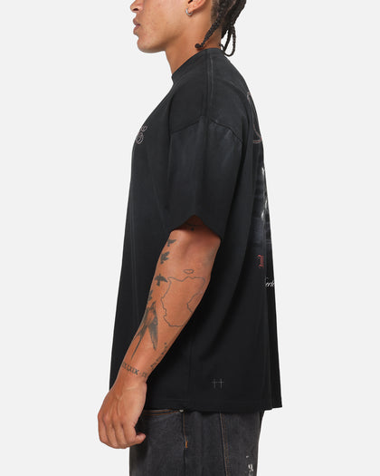 Saint Morta Heavens Kitchen Boxy T-Shirt Black Wash