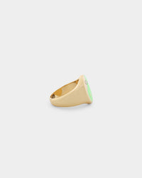 Wild For The Weekend Yin Yang Signet Ring (Large) Gold