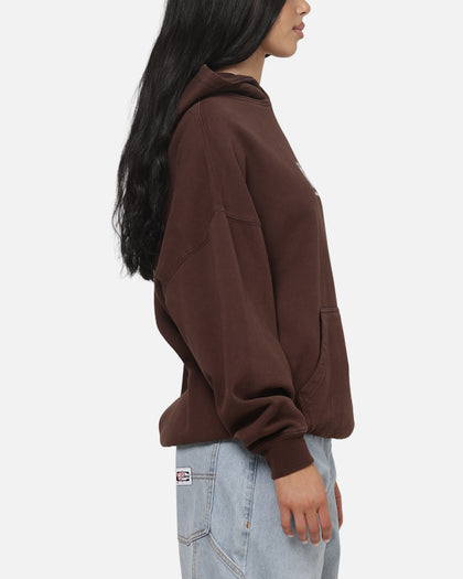 Carre Box Check Hoodie Chocolate