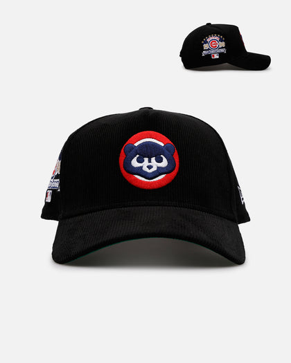 New Era Chicago Cubs 'Black Cord' 9FORTY A-Frame Corduroy Snapback Black