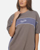 Carre Athletic Panel Crew T-Shirt Washed Charcoal