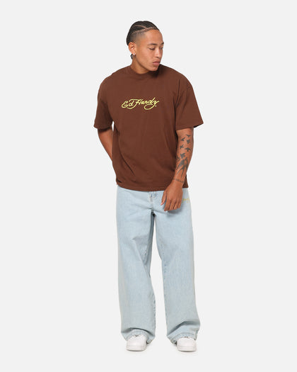 Ed Hardy Koi T-Shirt Brown