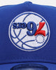 New Era Philadelphia 76ers 'Upside Down NBA' 9FORTY A-Frame Snapback Blue
