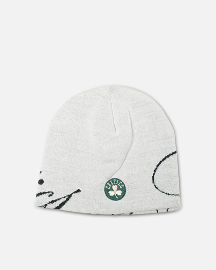 Mitchell & Ness Boston Celtics Skull Beanie White