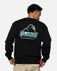 X-Large Chenille Slanted OG Crewneck Black