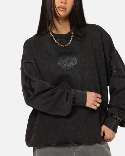 Pro Standard New York Yankees 'Wash Vanguard' Fleece Crewneck Washed Black