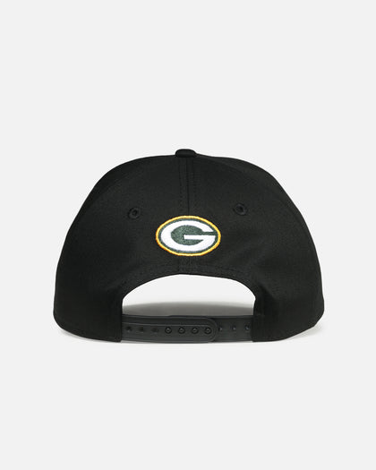 New Era Green Bay Packers 'Upside Down Logo' 9FORTY A-Frame Snapback Black