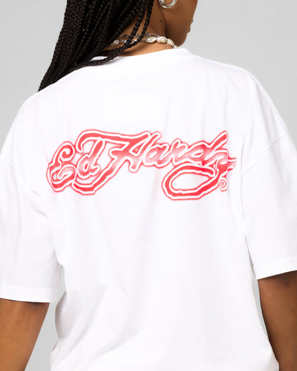 Ed Hardy Blue Dragon T-Shirt White