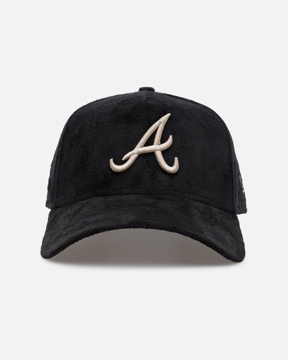 New Era Atlanta Braves 'Suede' 9FORTY A-Frame Strapback Black/Tan