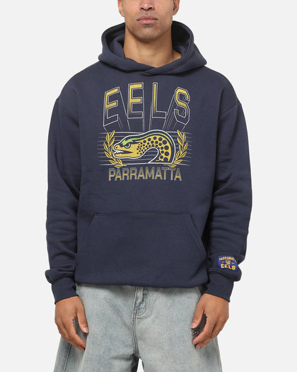 Bleacher Athletic Parramatta Eels NRL Adult Club Wreath Hoodie Navy